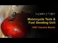 De-rusting motorcycle gas tank and cleaning fuel sending unit