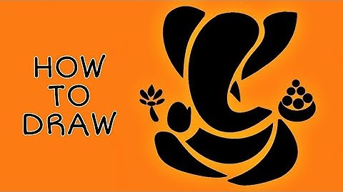 How to draw Lord Ganesha step by step | Ganesha Art Drawing on computer | How to draw on Ms Paint.