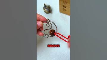 A smart Person Can Remove The  Red String In Just 3 Second ? #puzzle #logicgames #lock #game #iq