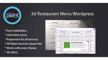 3D Restaurant Menu Wordpress | Codecanyon Scripts and Snippets