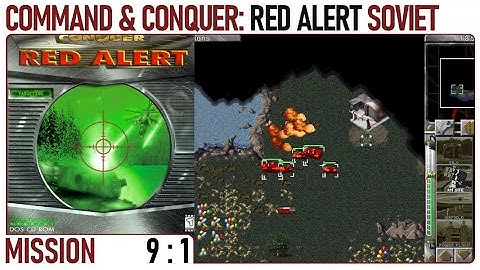 Command & Conquer Red Alert No Commentary Soviet Mission 9 (part 1) (PC 1996) 4K60FPS