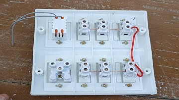 8 way open board wiring connection||switch board connection||electric board wiring||house wiring