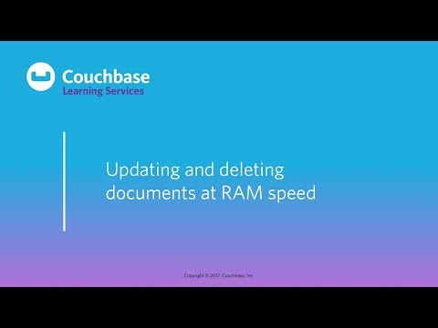 CB130p Lesson 8 - Updating and deleting documents at RAM speed