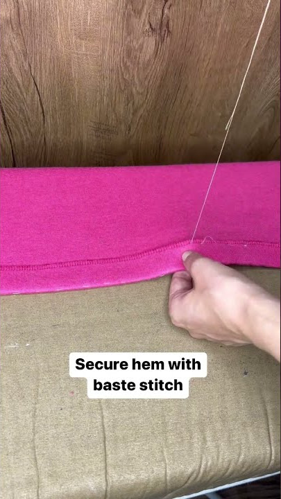 How to sew elastic hem 