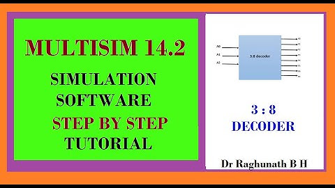 Demonstration of decoders using multisim tool.  2:4 decoder and 3:8 decoder using multsim tool