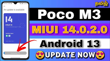 POCO M3 miui 14.0.2.0 🇮🇳 India Stable update Finally Released 😍❤‍🔥_TAMIL