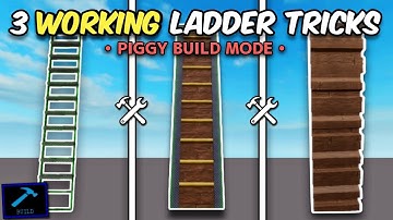 3 Ways to Make a WORKING LADDER in PIGGY BUILD MODE! (Tips & Tricks)