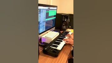 Making a Fire TRAP BEAT with Horns! #shorts 😜😮🎹⚡️