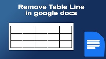 How to remove line of the Table in Google Docs