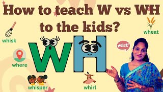 'Wh' sound in PHONICS | English spelling में कहाँ सिफ्र 'W'' use होता है और कहाँ 'wh' दोनों होते हैं