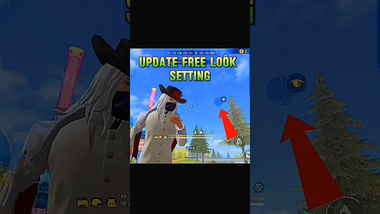New Free Look Setting Update In Free Fire🔥New Free Look Trick 