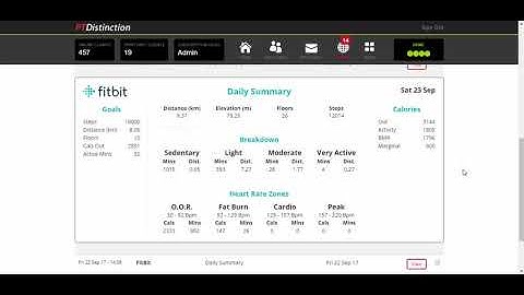 FitBit Integration with PT Distinction