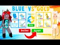 One Color Trading Challenge With My Best Friend! Who Will Win? In Adopt Me! (Roblox)