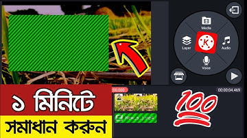 How To Fix Green Screen Video Layer Problem In Kinemaster | Kinemaster Video Layer Problem Fix 2021