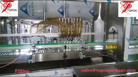 Automatic overflow filling machine for oil wine liquid