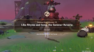 Genshin Impact - Summertime Odyssey - Part VI: Like Rhyme and Song, the Summer Reverie