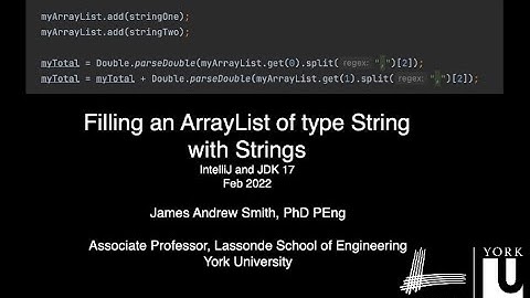 Filling an ArrayList of type String with Strings