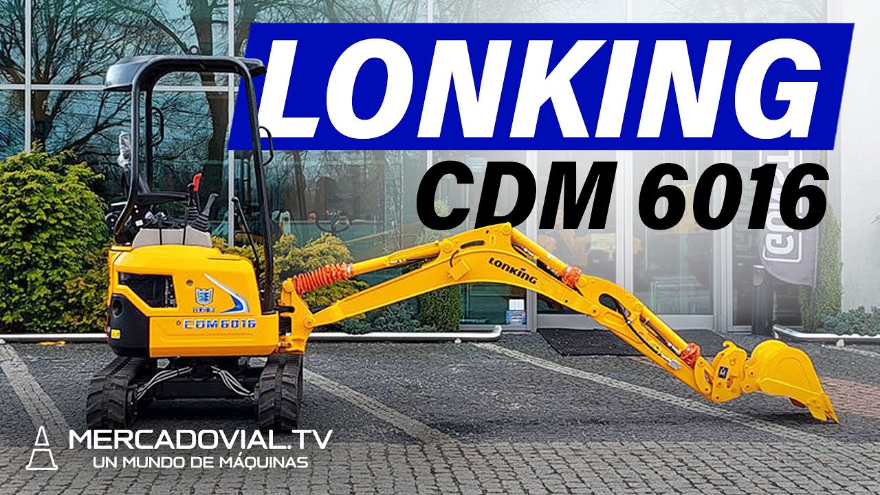 [VIDEO PROMOCIONADO] Miniexcavadoras Lonking CDM 6016 motor Kubota 13,5 HP balde de 0.4m3 | AMG Vial