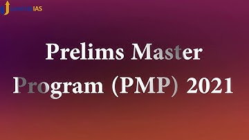 Prelims Master Program PMP- Starting From 18th January 2021