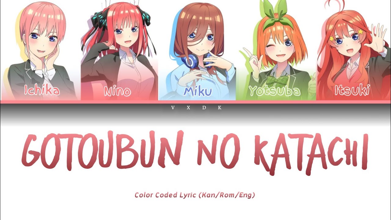 Stream 5-toubun no Hanayome Season 2 Opening FullGotoubun no Katachi by  Nakanoke no Itsuzugo by Acu Fit