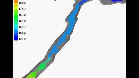 TUFLOW Animation: Environment Agency Test 5 (Dambreak Valley Flooding)
