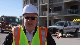 First Burn in the new Spring Fire Burn Buildings