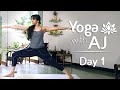 Yoga For Posture Correction | Day 1 | Yoga For Beginners - Yoga With AJ