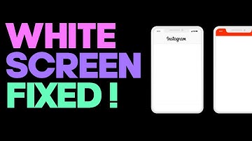 How To fix White Screen Problem In Instagram on Android and IOS
