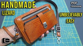 Handmade leather bag – as easy as drinking water - Free Pattern