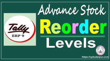 Advance Reorder Levels in Tally ERP 9| Learn Tally Accounting in Hindi
