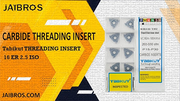 Tabikut External Threading Carbide Inserts 16ER 2.5 ISO - (CNC Machine Tools)