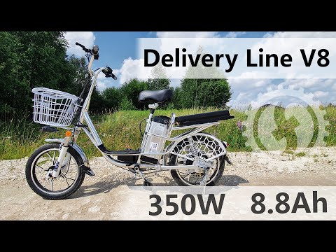 Бюджетный электровелосипед для доставки - для дачи  Delivery Line V8 350W -48V 8-8Ah-