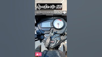 Apache rtr 180 shorts|| 0 to 60 performance test ARrider #shorts #shortsvideo @ARrider20