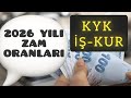 KYK ve İŞ-KUR 2026 ZAM ORANLARI