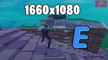 i tried stretched resolution 1660x1080 on OG Fortnite (Project EZFN)