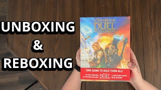 Lord of the Rings: Duel For Middle Earth - Board Game Unboxing & Reboxing - What's in the Box?