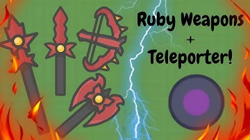 Moomoo.io - New Update! Ruby Weapons and Teleporters! (The Most OP Update Ever!)