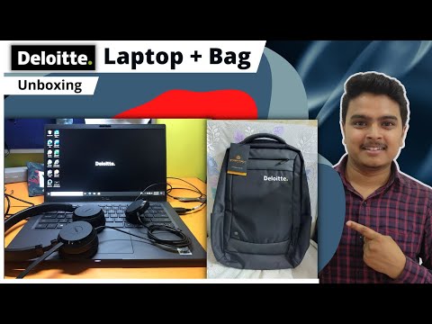 Deloitte Laptop Unboxing 2022 | Deloitte Bag Unboxing | Deloitte Goodies?| Deloitte USI backpack