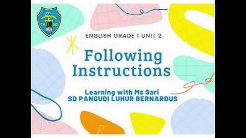 Following Instructions (Classroom Language)