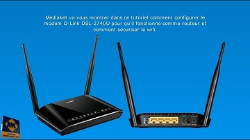 D-LINK DSL-2740U Configuration en routeur, sécurise WIFI, changer mot de passe admin, désactiver WPS