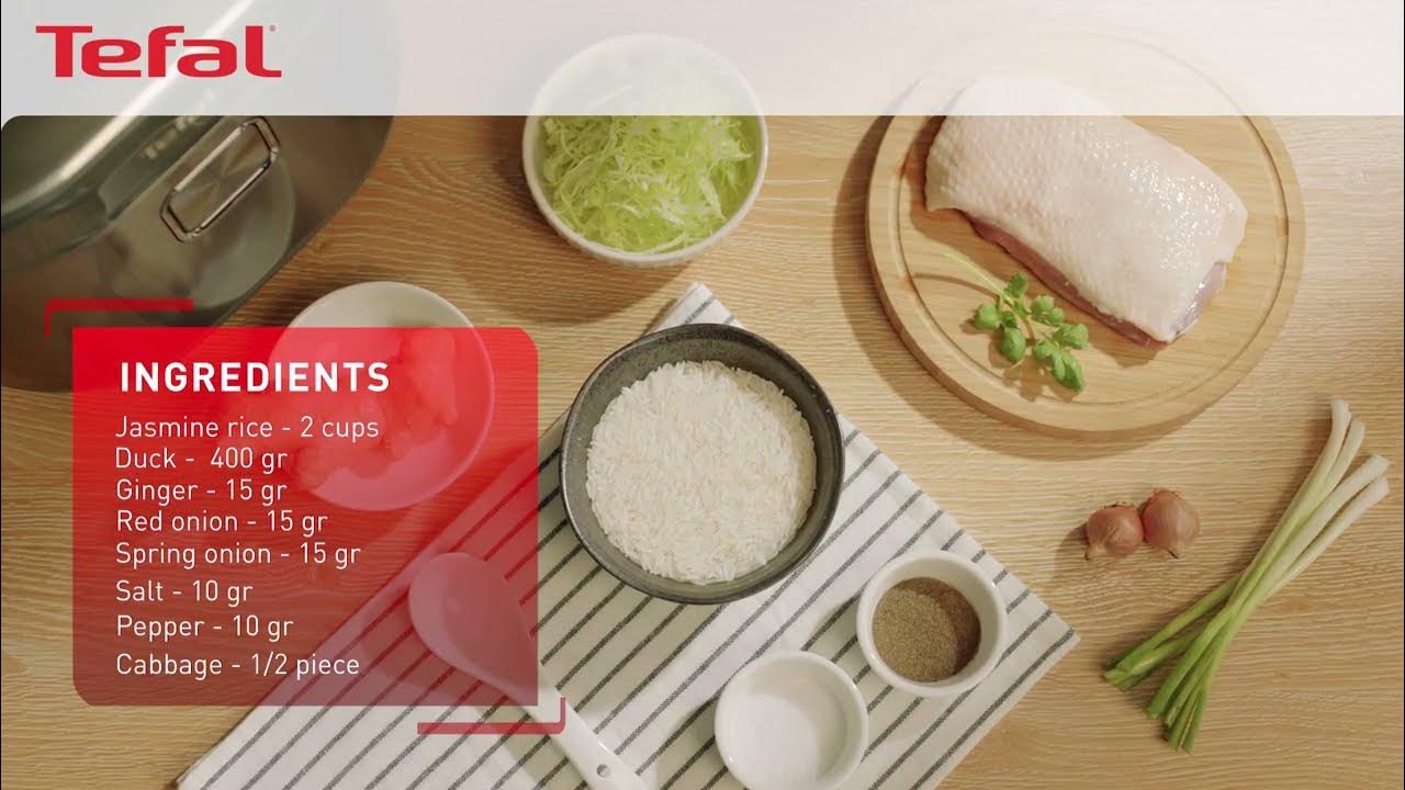 Smooth Duck Congee Recipe by Tefal Rice Master IH Rice Cooker RK818A
