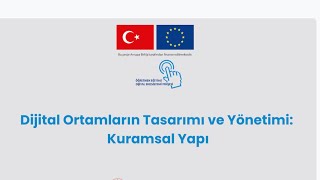 Dijital Yetkinlik Eğitim Paketi Modül 7 Dijital Ortamların Tasarımı Ve Yönetimi Kuramsal Yapı
