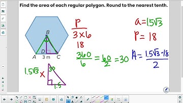 Enriched Geometry Area of Regular Polygons