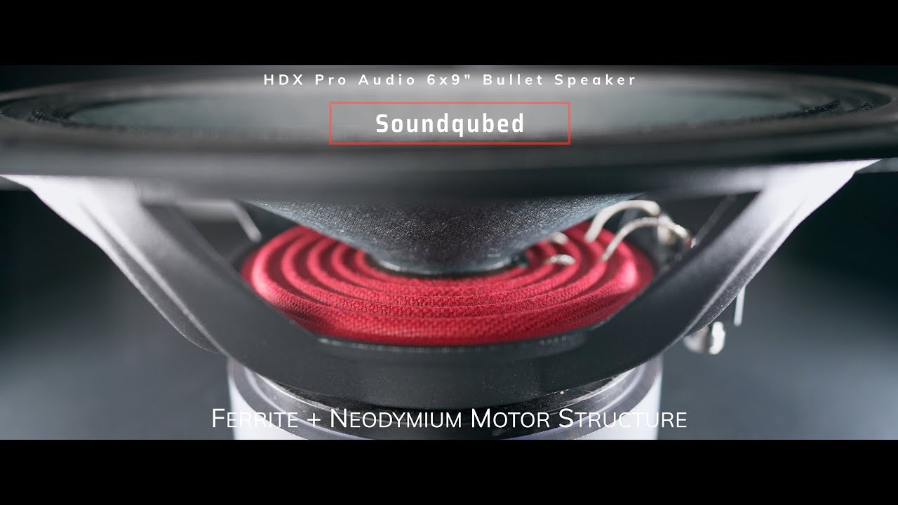 Soundqubed HDX Series Pro Audio 6x9 Coaxial Door Speakers