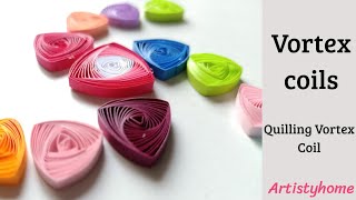 How to make Quilling Vortex Coils | Vortex Coil | How to make Basic Shapes for Beginners