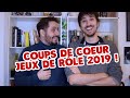 Coups de cœur 2019 - Les jeux de rôle !