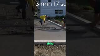 Would you pull this by hand or break out the power screed? #shorts