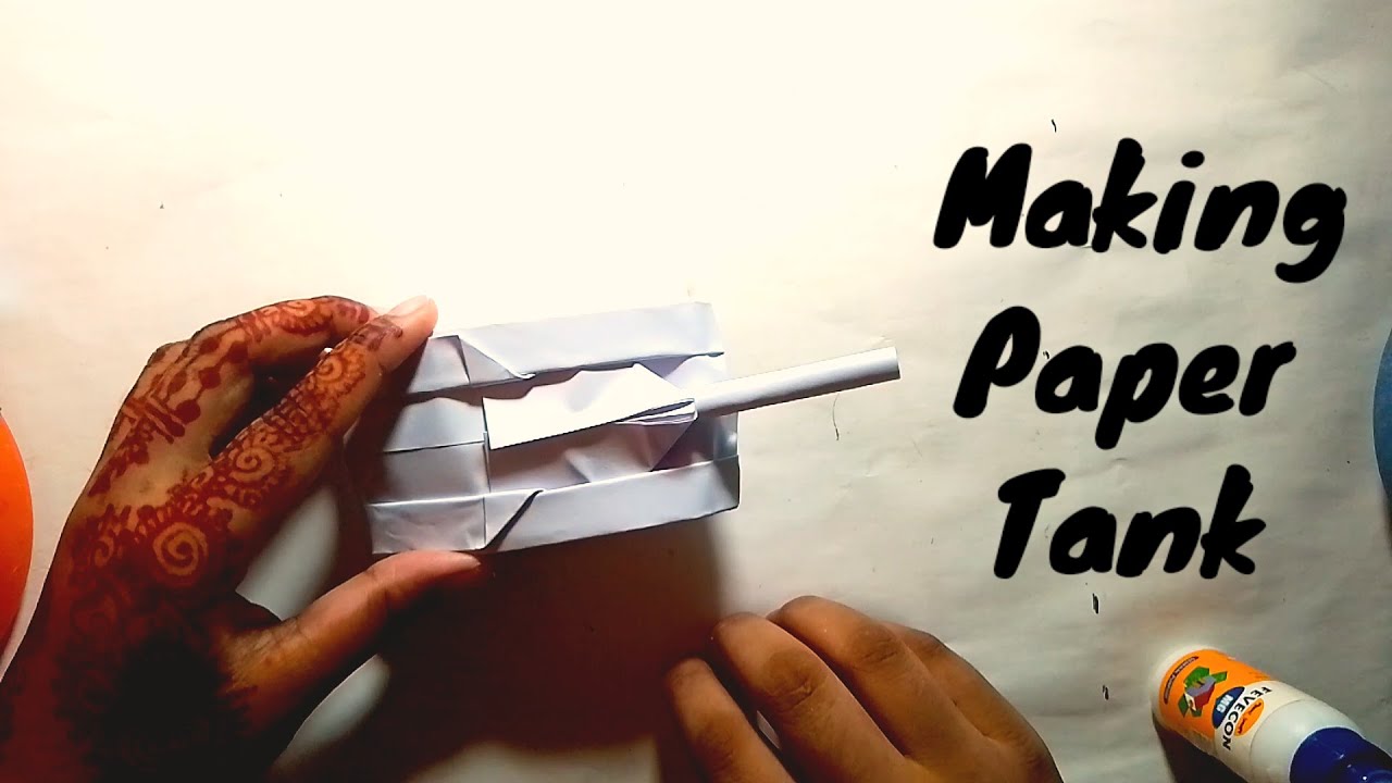 How to make a Tank with a Paper...Easily - YouTube