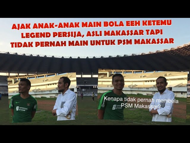 MAIN BOLA DI STADION BAROMBONG SAMA TIGA JAGOAN, TAK SENGAJA KETEMU SENIOR M.ILHAM class=