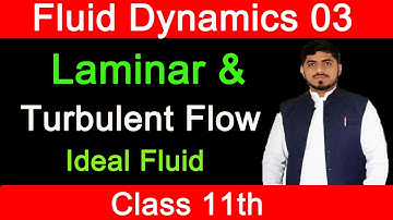 Laminar and Turbulent Flow | ideal Fluid | Fluid Dynamics | Chapter 6 | Physics | Class 11